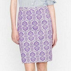 J. Crew Medallion Paisley No. 2 Pencil Skirt